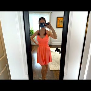 Neon orange dress